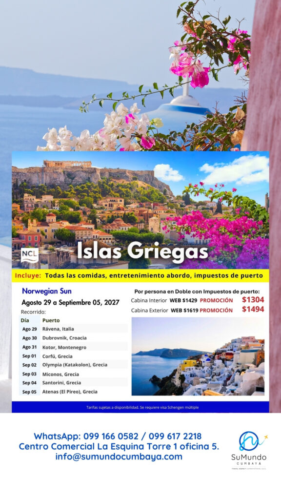 Crucero Islas Griegas 2027