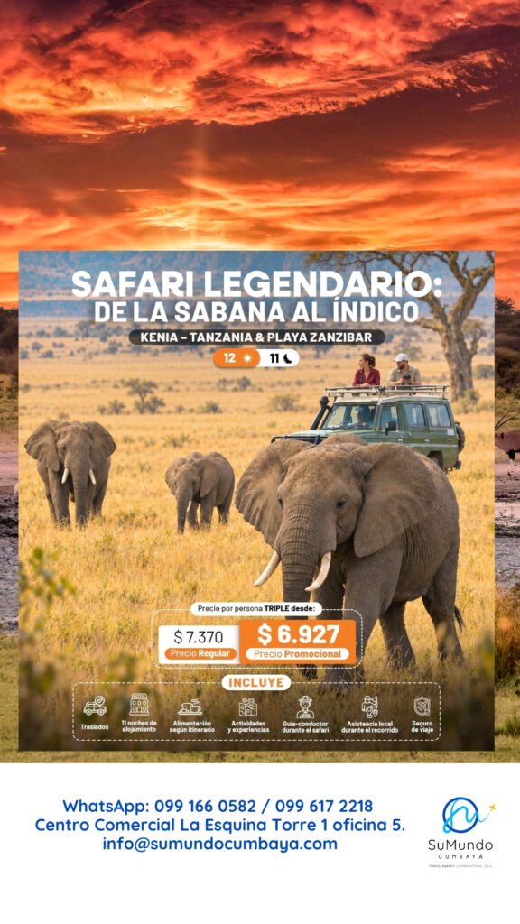 Safari Legendario de la Sabana al Indico