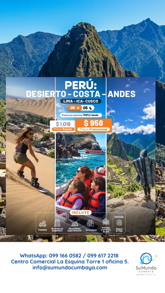Perú Desierto - Costa - Andes