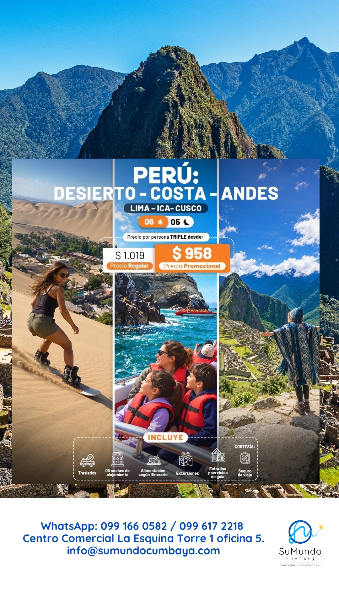Perú Desierto – Costa – Andes
