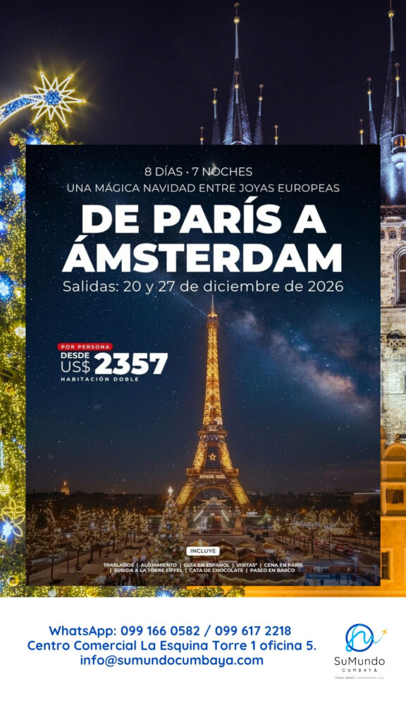 Navidad de París a Amsterdam