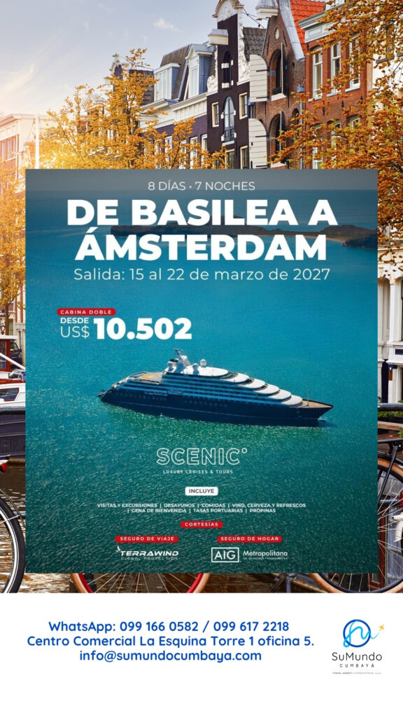 Crucero de lujo de Basilea a Amsterdam