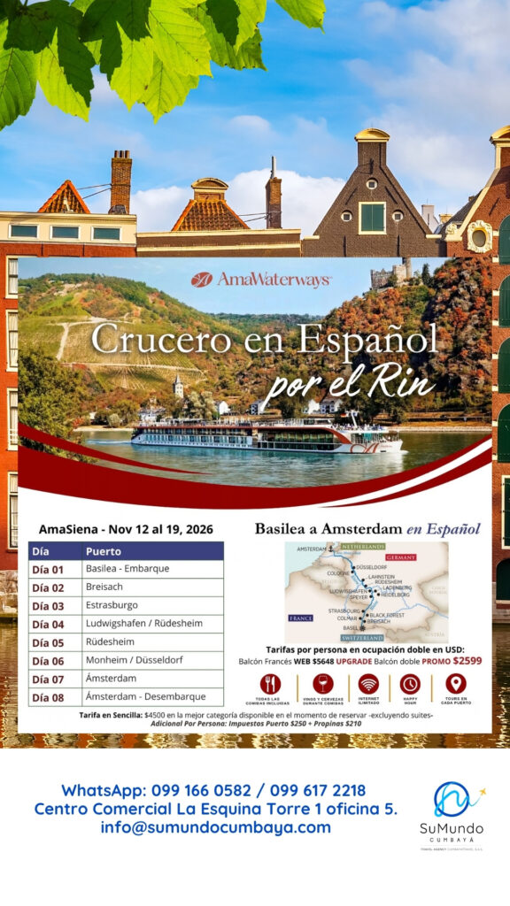 Crucero Fluvial por el Río Rin
